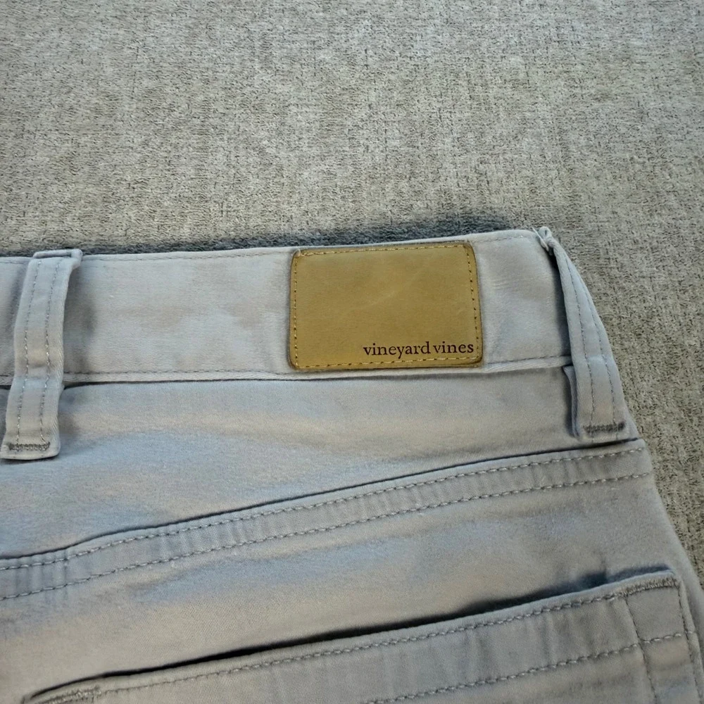 Vineyard Vines 5-Pocket Pants Mens 28x32 Gray Slim Fit Cotton Blend Stretch